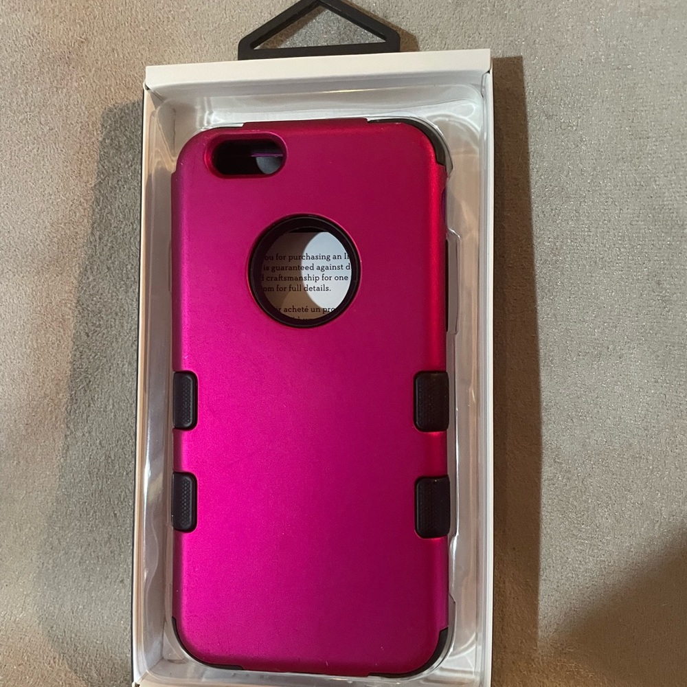 iPhone case pink & black - Picture 1 of 3